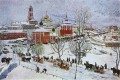in sergiyev posad 1911 Konstantin Yuon cityscape city scenes